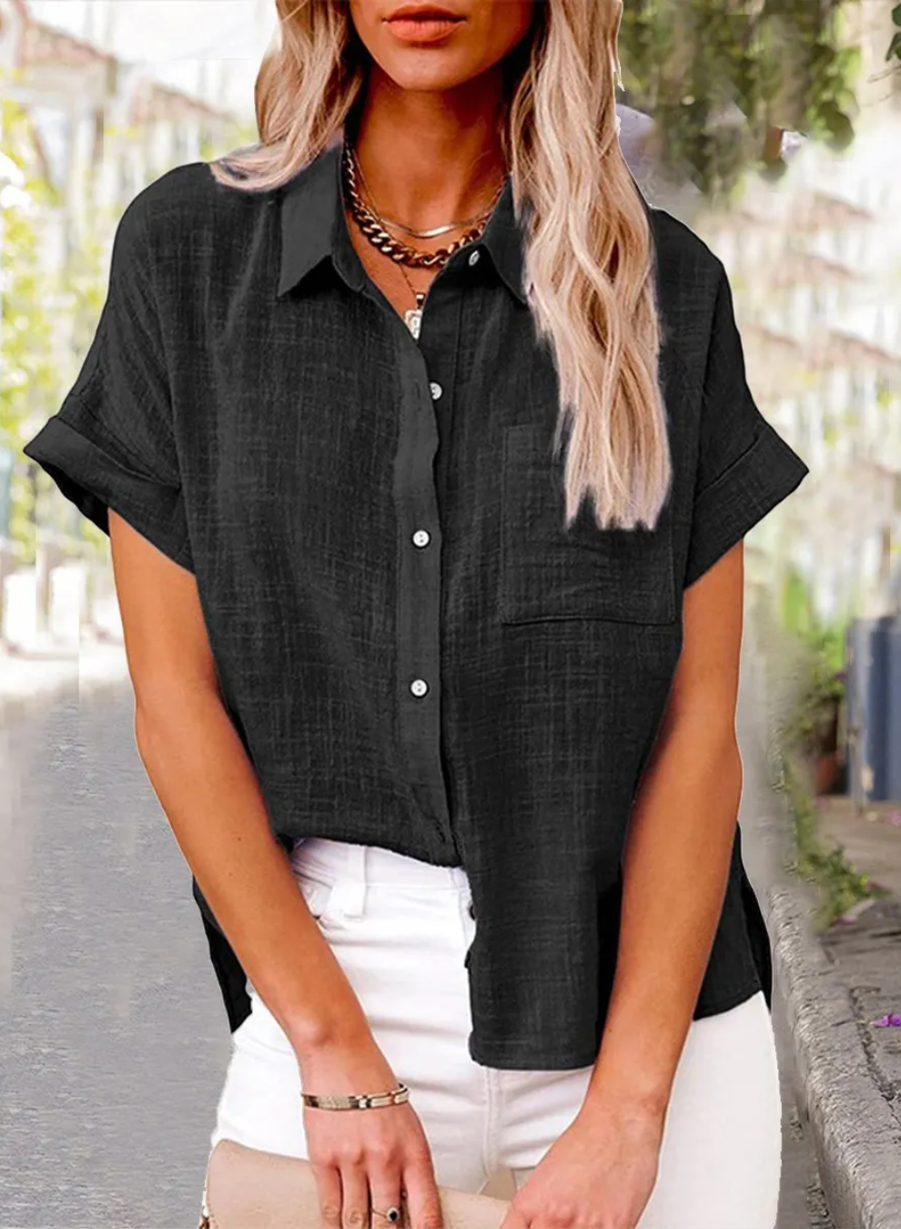 ARIA - TRENDY BUTTON-DOWN SHIRT