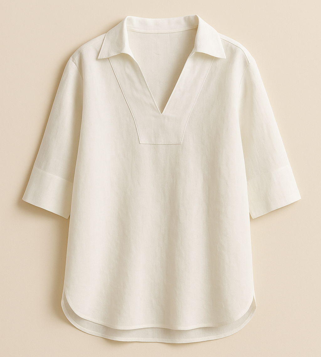 Surya | Elegant Linen Blouse