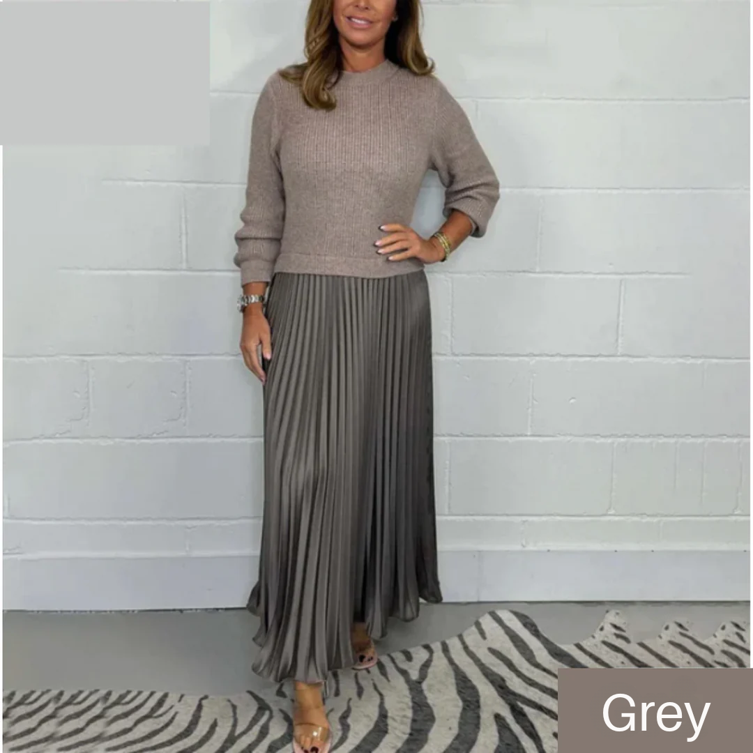 Helena™ | Maxi Dress (Sweater & Skirt Set)