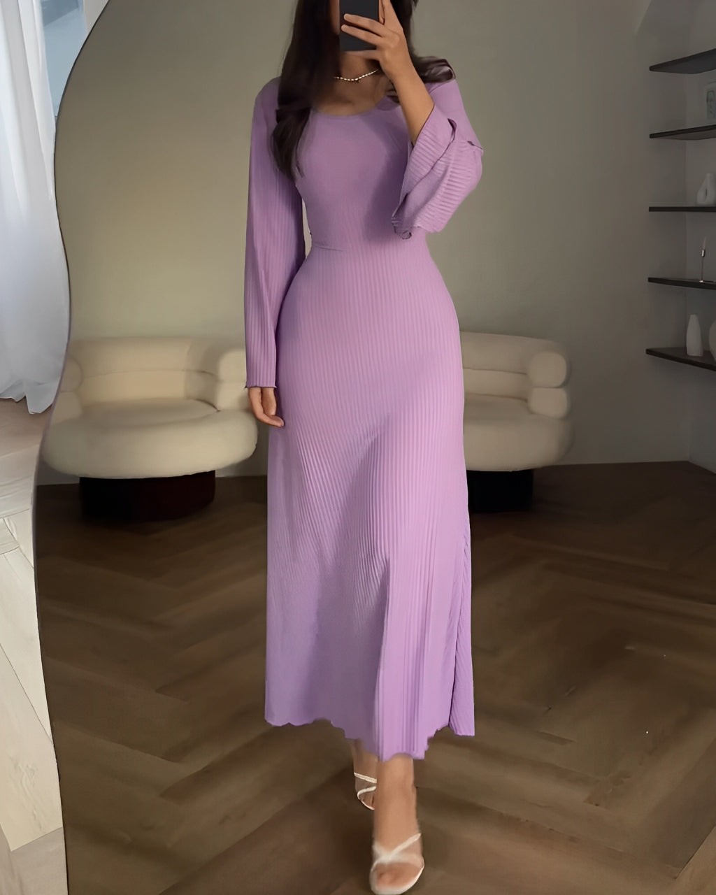 Elegant Knitted Maxi Dress
